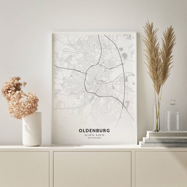 City-Map Oldenburg im Stil Elegant