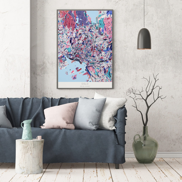 Stadtkarte Oslo im Stil Primavera Stadtkarte Oslo im Stil Primavera