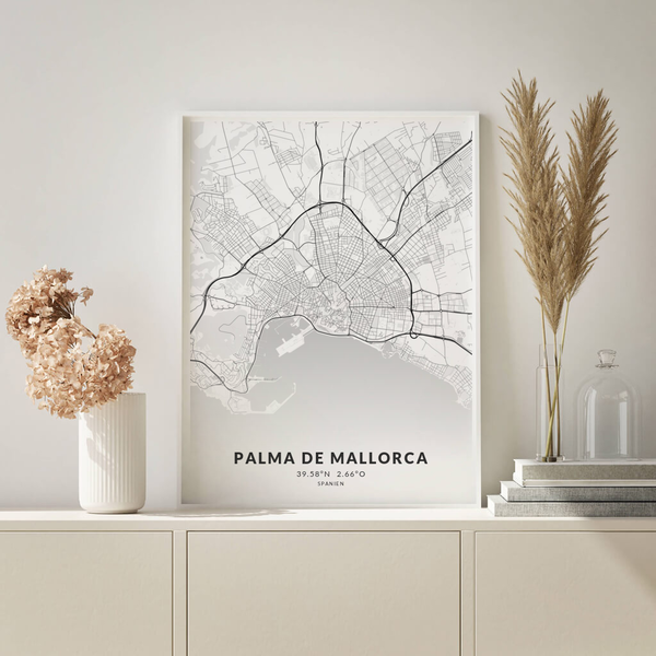 City-Map Palma De Mallorca im Stil Elegant