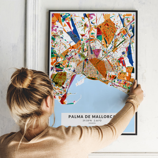 City-Map Palma De Mallorca im Stil Kandinsky City-Map Palma De Mallorca im Stil Kandinsky