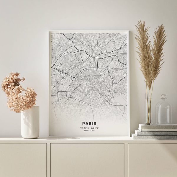 City-Map Paris im Stil Elegant City-Map Paris im Stil Elegant