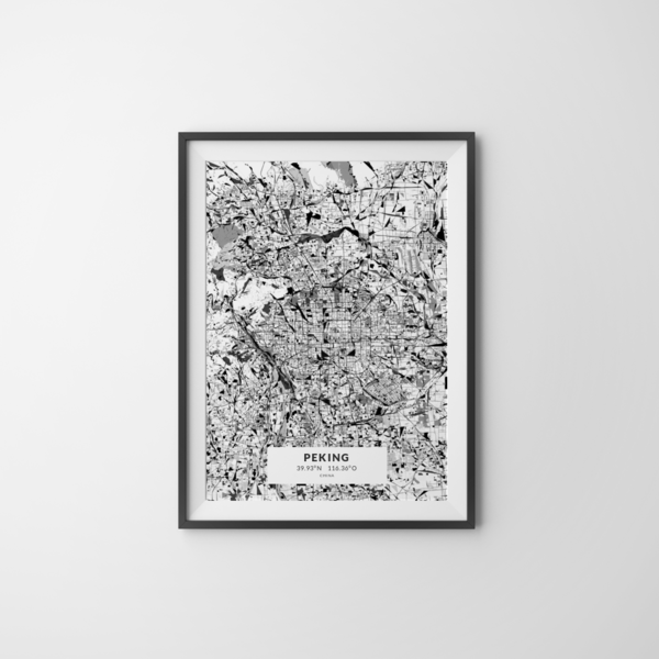 City-Map Peking im Stil Kandinsky City-Map Peking im Stil Kandinsky