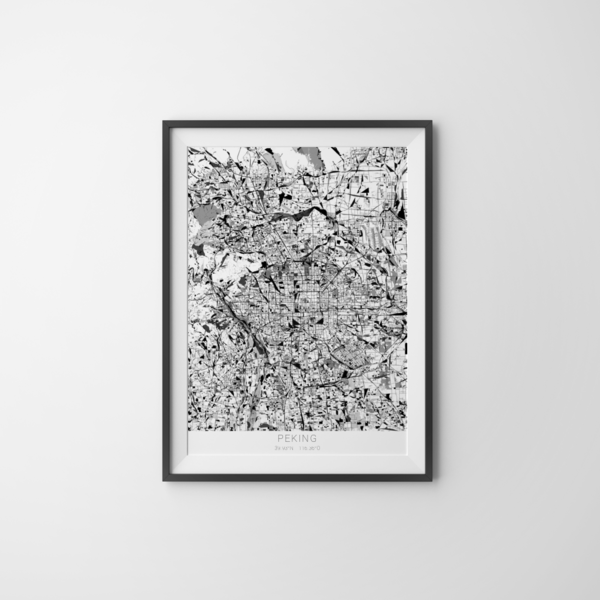 City-Map Peking im Stil Kandinsky City-Map Peking im Stil Kandinsky