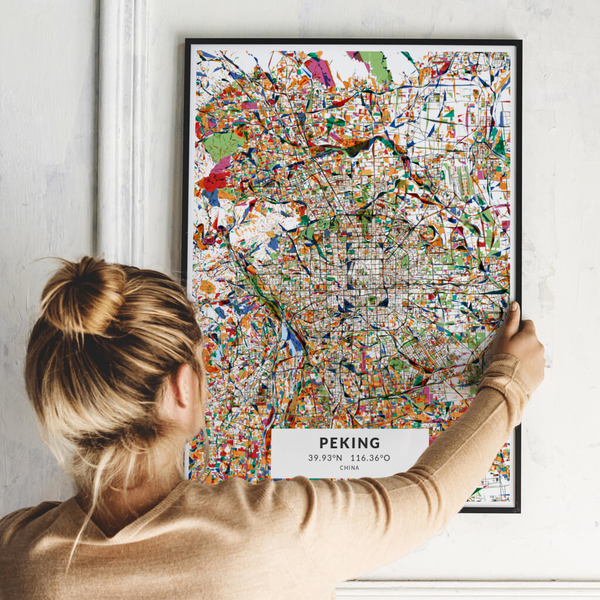 City-Map Peking im Stil Kandinsky City-Map Peking im Stil Kandinsky