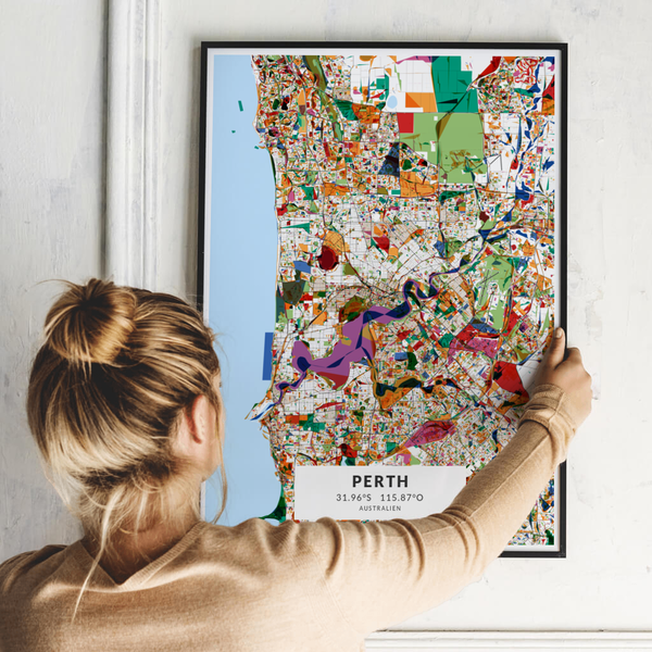 City-Map Perth im Stil Kandinsky City-Map Perth im Stil Kandinsky