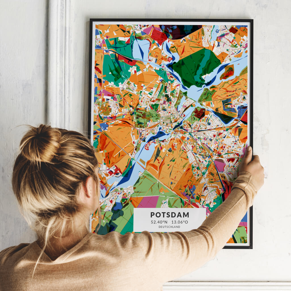City-Map Potsdam im Stil Kandinsky