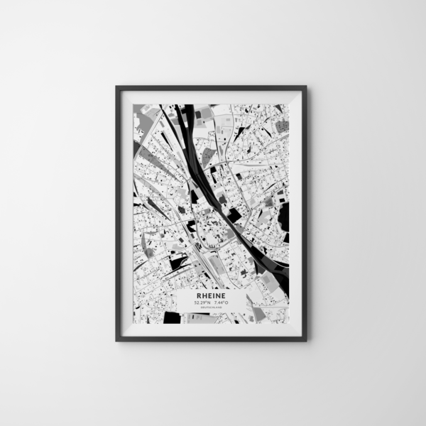 City-Map Rheine im Stil Kandinsky City-Map Rheine im Stil Kandinsky
