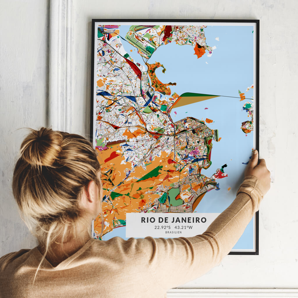 City-Map Rio De Janeiro im Stil Kandinsky City-Map Rio De Janeiro im Stil Kandinsky