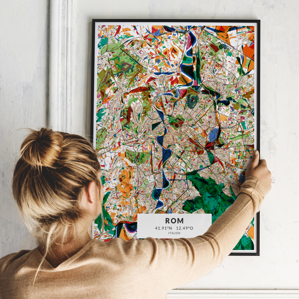 City-Map Rom im Stil Kandinsky City-Map Rom im Stil Kandinsky