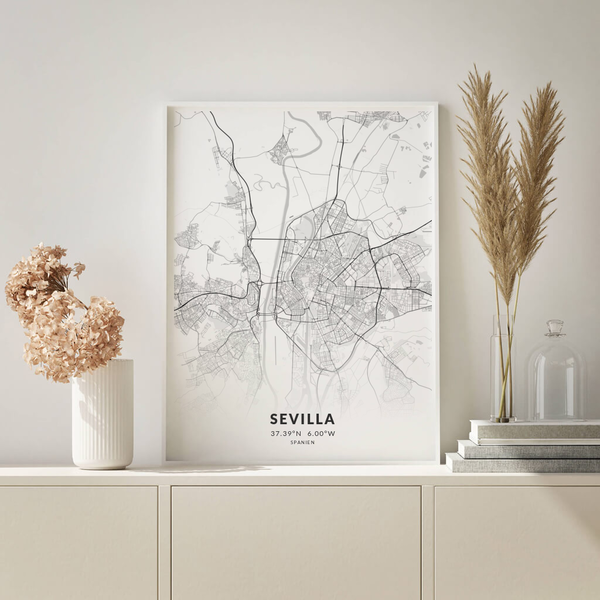 City-Map Sevilla im Stil Elegant