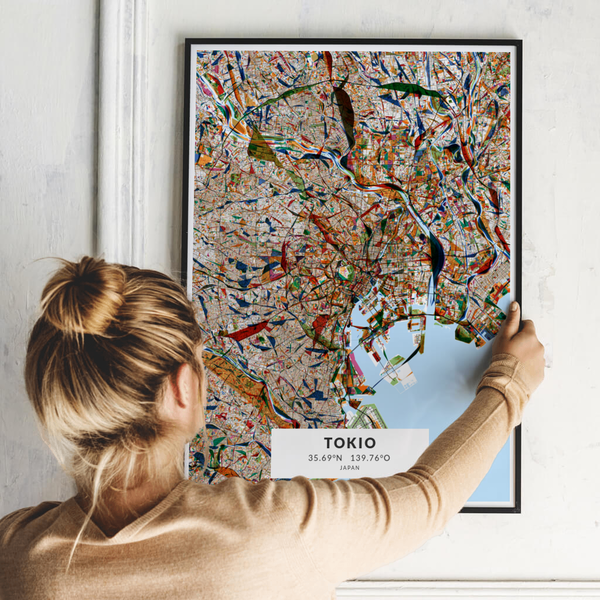 City-Map Tokio im Stil Kandinsky City-Map Tokio im Stil Kandinsky