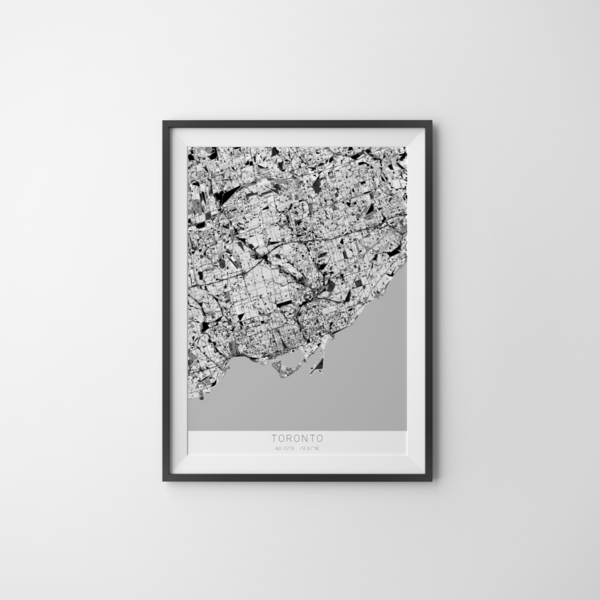 City-Map Toronto im Stil Kandinsky City-Map Toronto im Stil Kandinsky
