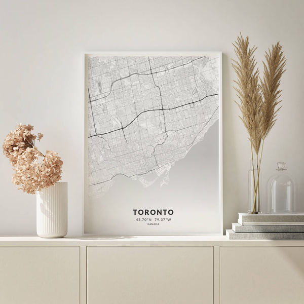 City-Map Toronto im Stil Elegant