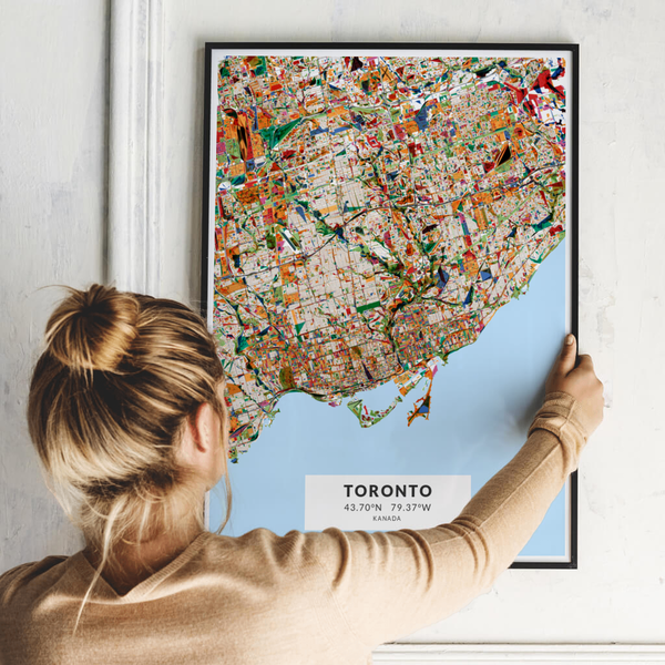 City-Map Toronto im Stil Kandinsky City-Map Toronto im Stil Kandinsky