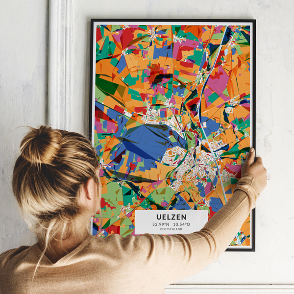 City-Map Uelzen im Stil Kandinsky City-Map Uelzen im Stil Kandinsky