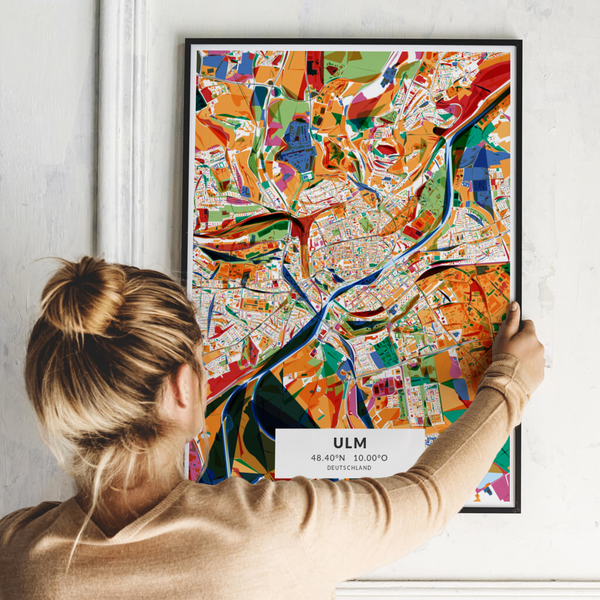 City-Map Ulm im Stil Kandinsky City-Map Ulm im Stil Kandinsky