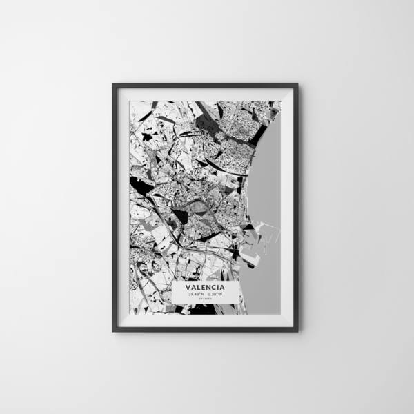City-Map Valencia im Stil Kandinsky City-Map Valencia im Stil Kandinsky