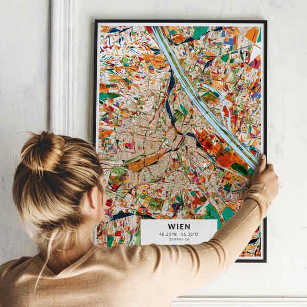 City-Map Wien im Stil Kandinsky City-Map Wien im Stil Kandinsky