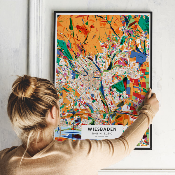 City-Map Wiesbaden im Stil Kandinsky City-Map Wiesbaden im Stil Kandinsky