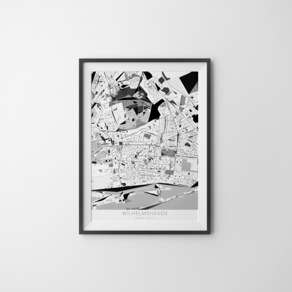 City-Map Wilhelmshaven im Stil Kandinsky City-Map Wilhelmshaven im Stil Kandinsky