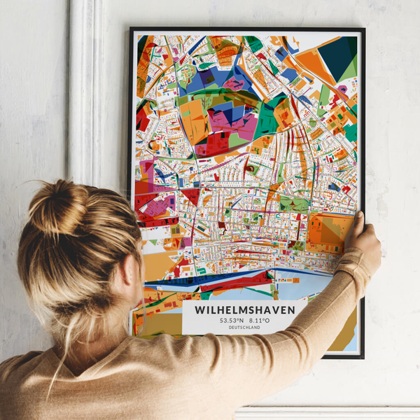 City-Map Wilhelmshaven im Stil Kandinsky City-Map Wilhelmshaven im Stil Kandinsky