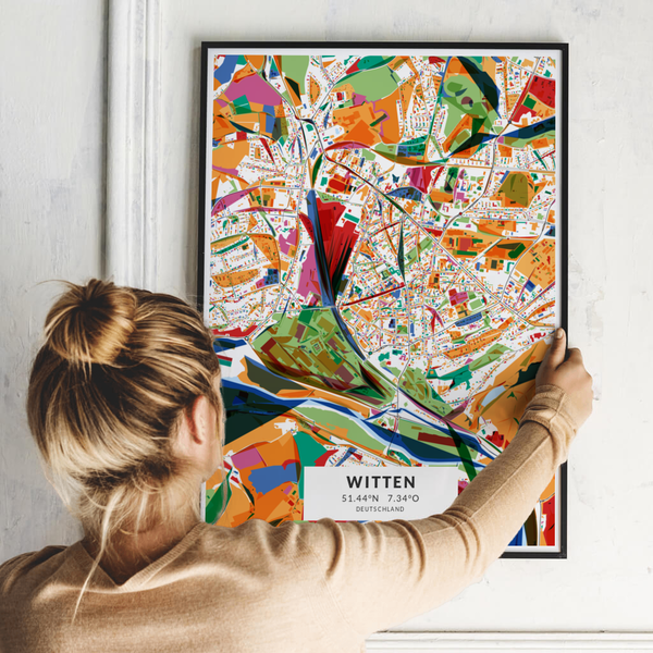 City-Map Witten im Stil Kandinsky City-Map Witten im Stil Kandinsky