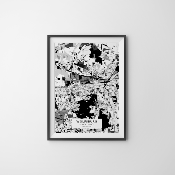 City-Map Wolfsburg im Stil Kandinsky City-Map Wolfsburg im Stil Kandinsky