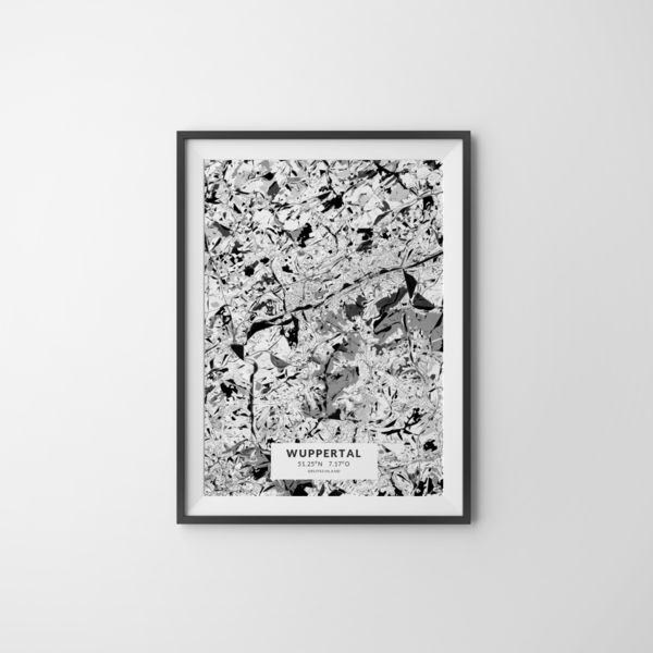 City-Map Wuppertal im Stil Kandinsky City-Map Wuppertal im Stil Kandinsky