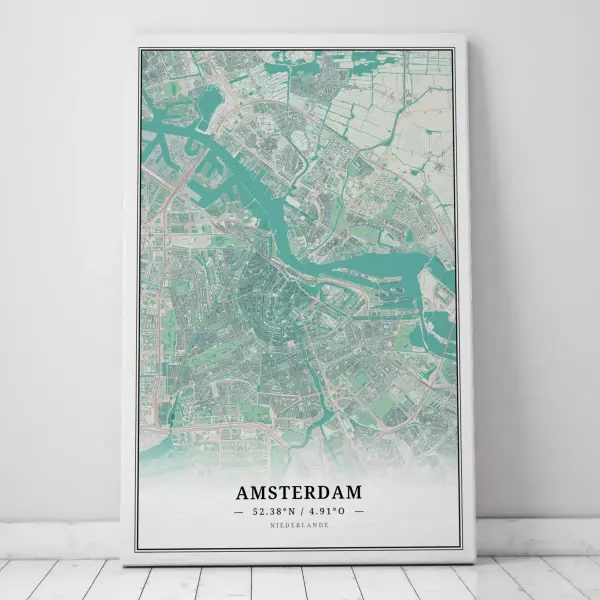 Zeige Deine Liebe zu Amsterdam mit dieser Designer-Leinwand.