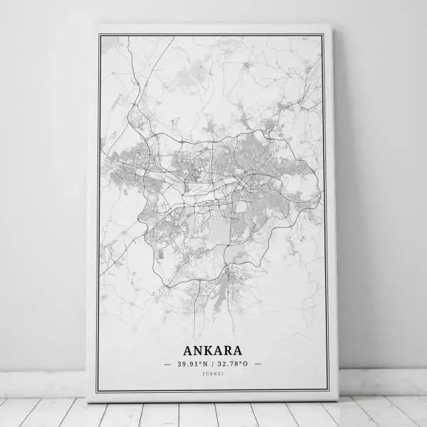 Zeige Deine Liebe zu Ankara mit dieser Designer-Leinwand.