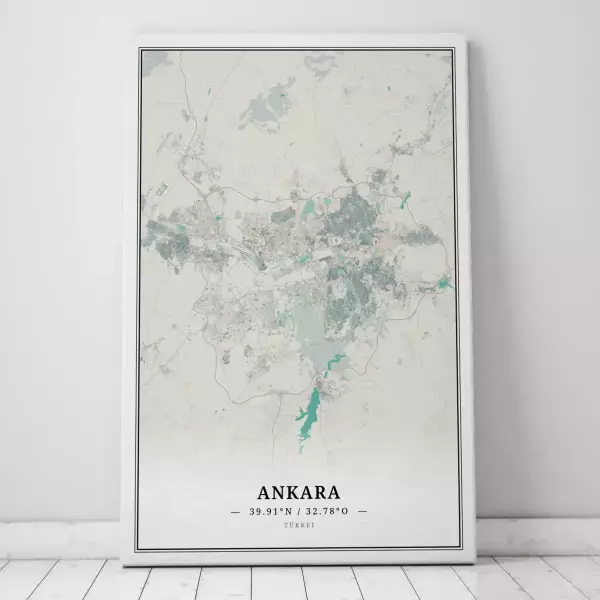Zeige Deine Liebe zu Ankara mit dieser Designer-Leinwand.