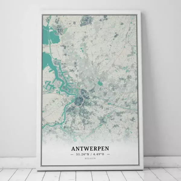 Zeige Deine Liebe zu Antwerpen mit dieser Designer-Leinwand.