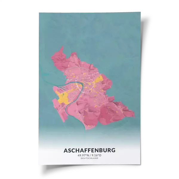 Das perfekte Poster für jeden Aschaffenburg-Liebhaber.