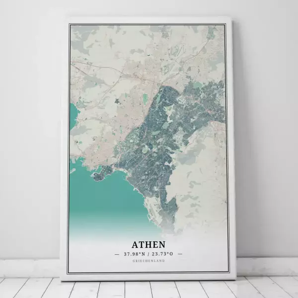 Zeige Deine Liebe zu Athen mit dieser Designer-Leinwand.