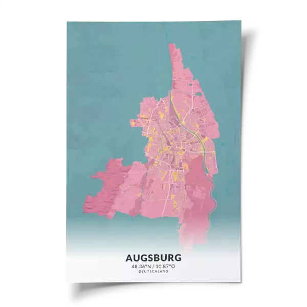 Das perfekte Poster für jeden Augsburg-Liebhaber.