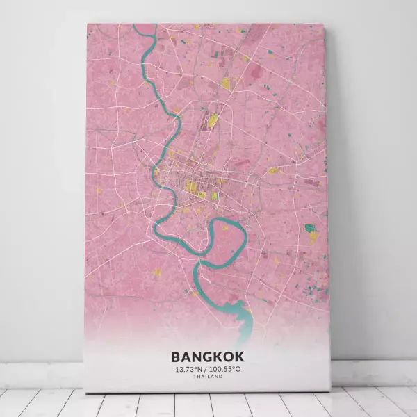 Zeige Deine Liebe zu Bangkok mit dieser Designer-Leinwand.