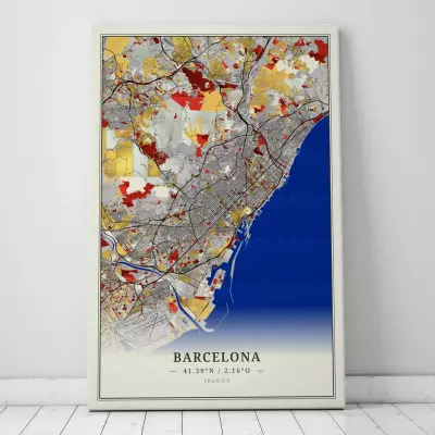 barcelona im Stil mondrian