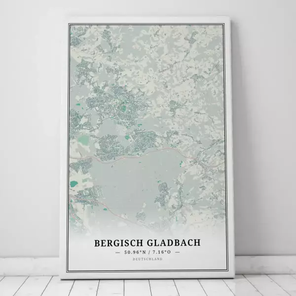 Galerie-Leinwand für jeden Bergisch Gladbach-Liebhaber