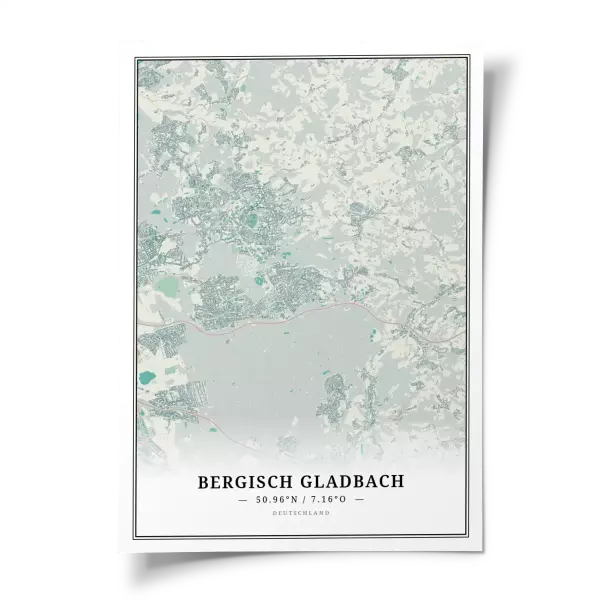 Das perfekte Poster für jeden Bergisch Gladbach-Liebhaber.