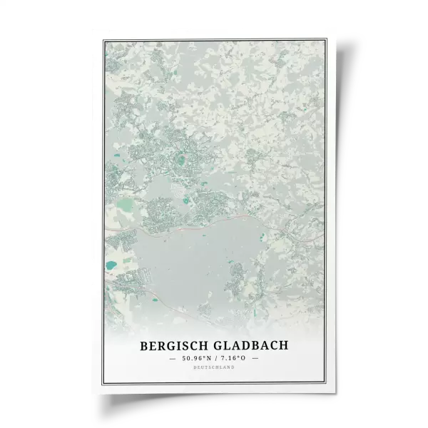 Das perfekte Poster für jeden Bergisch Gladbach-Liebhaber.