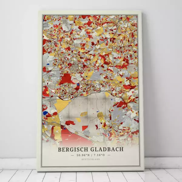 Galerie-Leinwand für jeden Bergisch Gladbach-Liebhaber