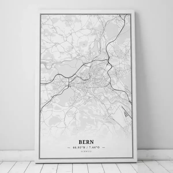 Zeige Deine Liebe zu Bern mit dieser Designer-Leinwand.