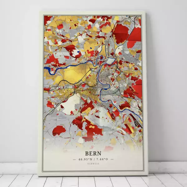 Zeige Deine Liebe zu Bern mit dieser Designer-Leinwand.