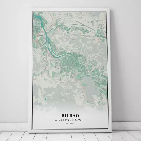 Zeige Deine Liebe zu Bilbao mit dieser Designer-Leinwand.