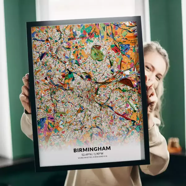 Birmingham im Stil Kandinsky