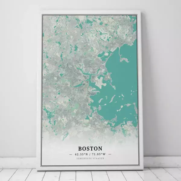 Zeige Deine Liebe zu Boston mit dieser Designer-Leinwand.