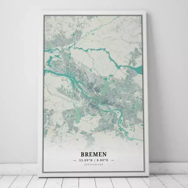 Zeige Deine Liebe zu Bremen mit dieser Designer-Leinwand.