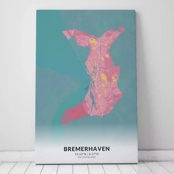 Zeige Deine Liebe zu Bremerhaven mit dieser Designer-Leinwand.
