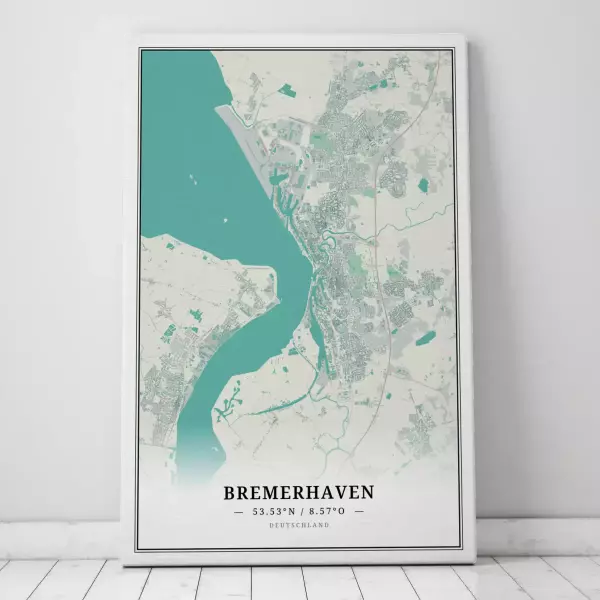 Zeige Deine Liebe zu Bremerhaven mit dieser Designer-Leinwand.