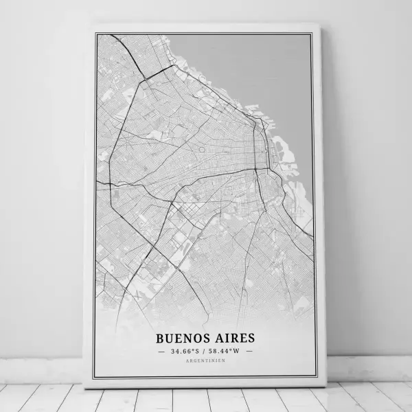 Zeige Deine Liebe zu Buenos Aires mit dieser Designer-Leinwand.